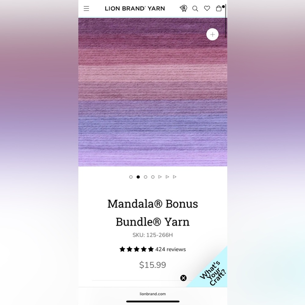 Lion Brand Mandala Bonus Bundle Yarn in Golem